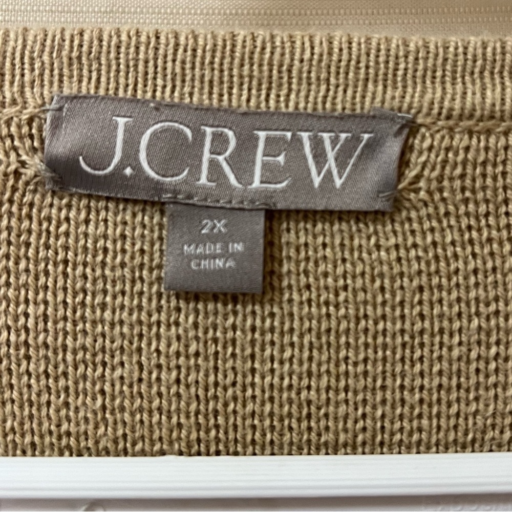 J. Crew gorgeous oversized cardigan gold button accents big pockets size 2XL - Picture 4 of 11